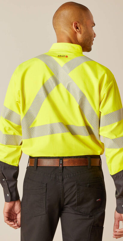 FR Hi-Vis Work Shirt Back